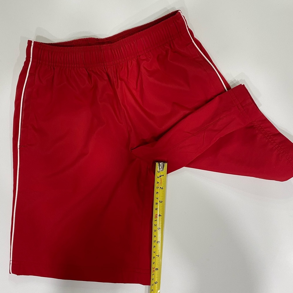 Lands’ End swimming trunk in red color. Boys